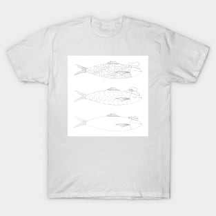 Traditional Portuguese sardines icon T-Shirt